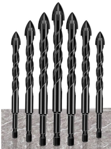 Hex Cross Drill Bit Set with Exclusive Gift (One Set)