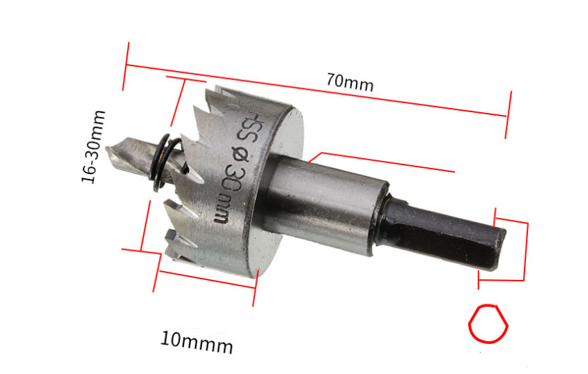 5-Piece HSS Drill Bit Set for Metal and Aluminum