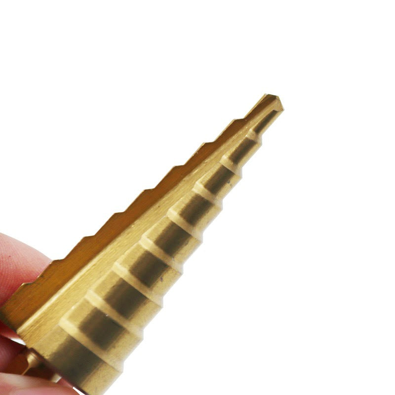 Titanium Coated Step Drill Set with Hex Handle (3-20mm)