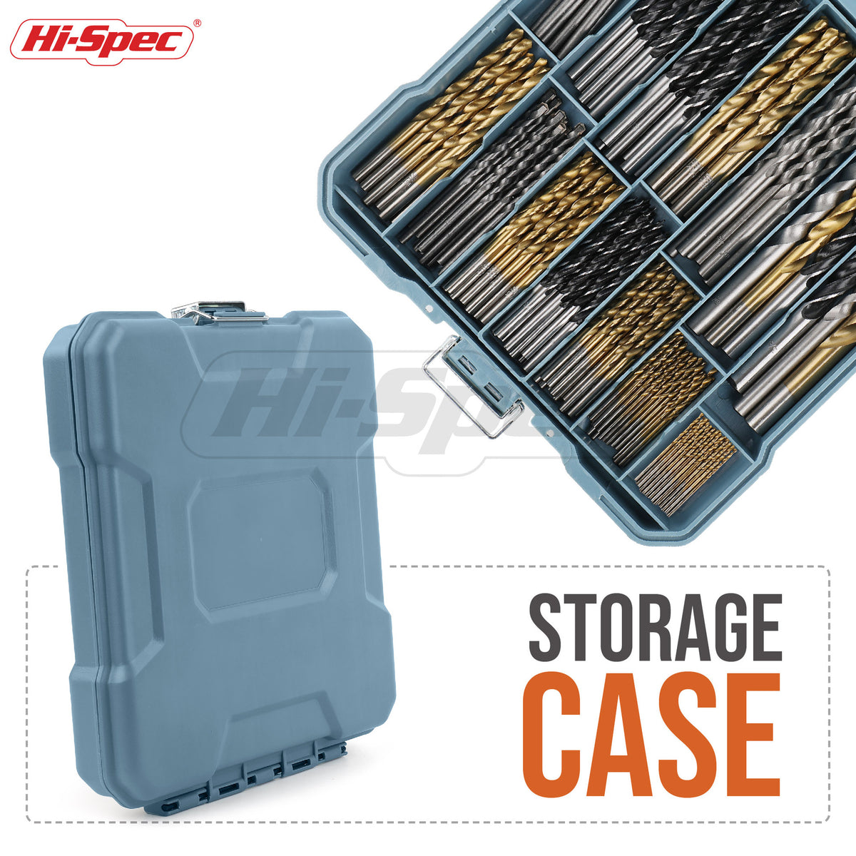 Hi-Spec 130-Piece Drill Bit Set for Wood and Concrete