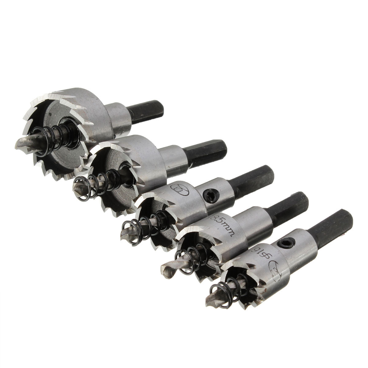 5-Piece HSS Drill Bit Set for Metal and Aluminum