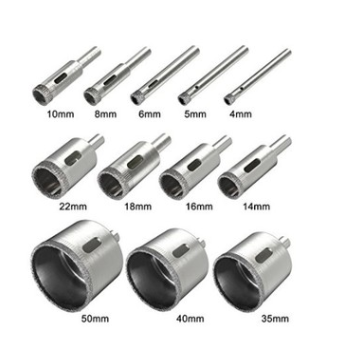Diamond Drill Bit Set for Glass and Marble (6-50mm)